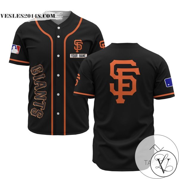 Personalized MLB San Francisco Giants Black Baseball Customized Men Jersey