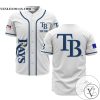 Personalized MLB Tampa Bay Rays White Baseball Customized Men Jersey