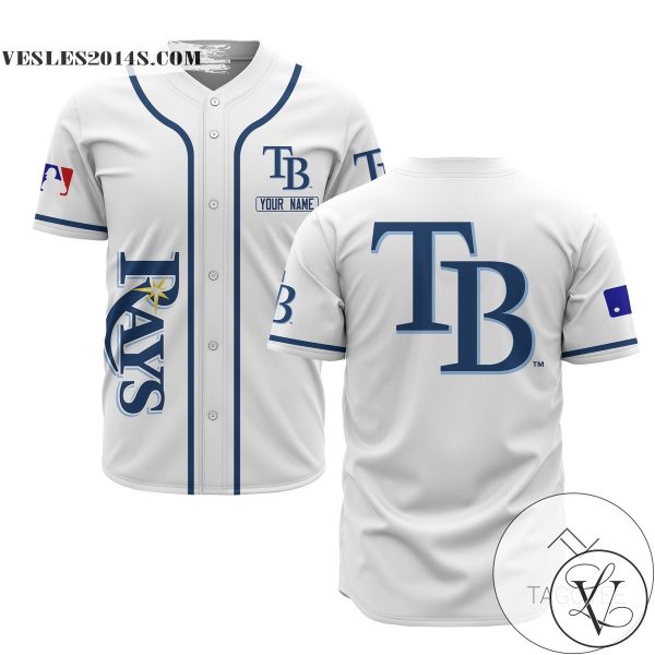 Personalized MLB Tampa Bay Rays White Baseball Customized Men Jersey