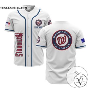 Personalized MLB Washington Nationals White Baseball Customized Men Jersey
