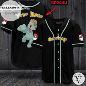 Personalized Machop Baseball Jersey – Black