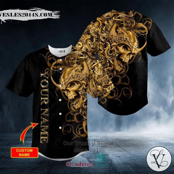 Personalized Mad King Viking Custom Baseball Jersey