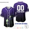 Personalized Maleficent All Over Print Ombre Purple Black Baseball jersey