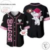 Personalized Marie Cat Playing Baseball All Over Print Baseball Jersey – Black