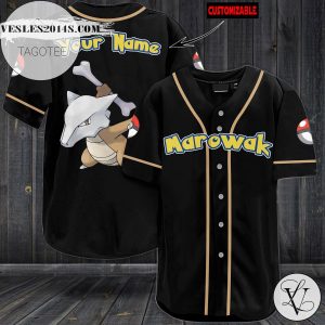 Personalized Marowak Baseball Jersey – Black