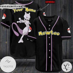 Personalized Mewtwo Baseball Jersey b6S
