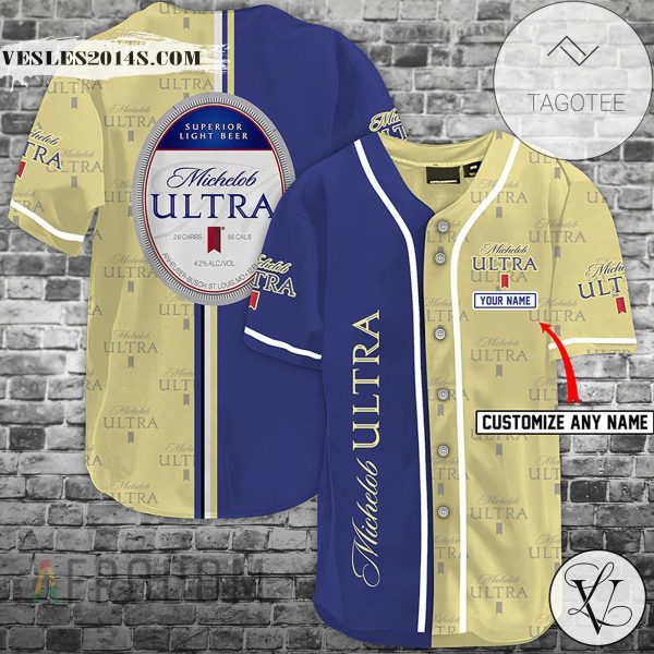 Personalized Michelob Ultra Baseball Jersey