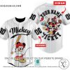 Personalized Mickey Mouse and Friends playing baseball Baseball Jersey