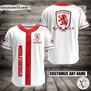 Personalized Middlesbrough Baseball Jersey