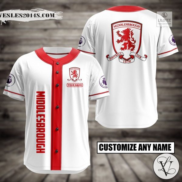 Personalized Middlesbrough Baseball Jersey