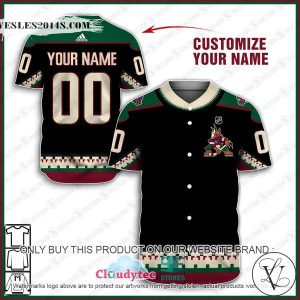 Personalized NHL Arizona Coyotes Baseball Jersey Shirt
