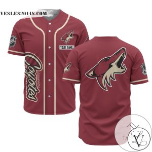 Personalized NHL Arizona Coyotes Red Baseball Customized Jersey