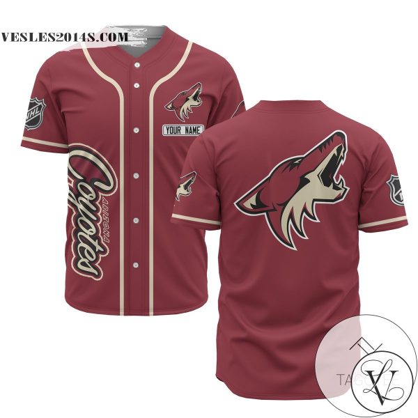 Personalized NHL Arizona Coyotes Red Baseball Customized Jersey
