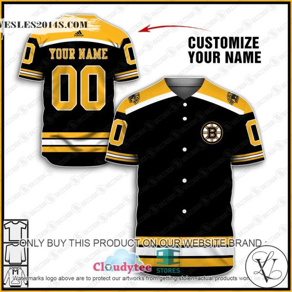 Personalized NHL Boston Bruins Baseball Jersey Shirt
