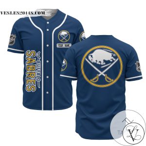 Personalized NHL Buffalo Sabres Blue Baseball Customized Jersey