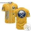 Personalized NHL Buffalo Sabres Yellow Baseball Customized Jersey