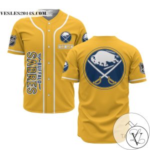 Personalized NHL Buffalo Sabres Yellow Baseball Customized Jersey