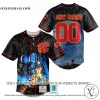 Personalized NHL Calgary Flames With Star War Concepts Baseball Jersey