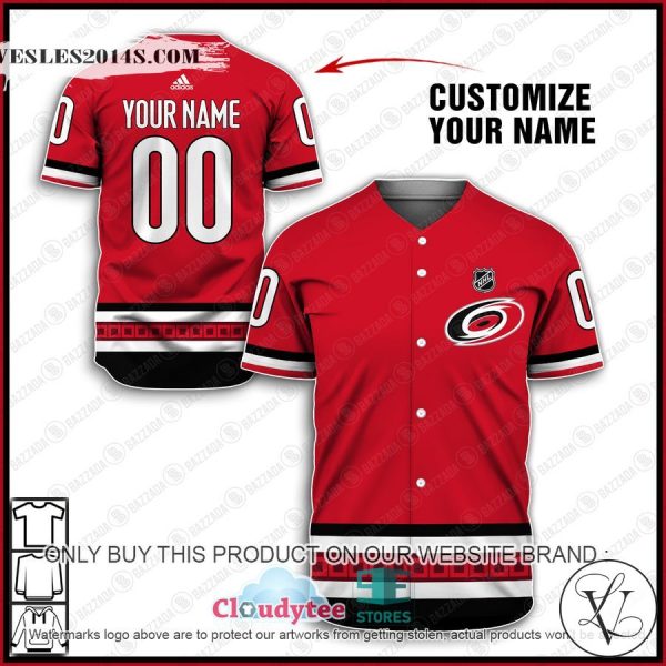 Personalized NHL Carolina Hurricanes Baseball Jersey Shirt