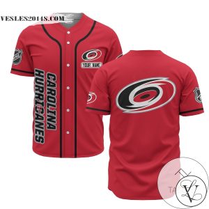 Personalized NHL Carolina Hurricanes Baseball Red Customized Jersey