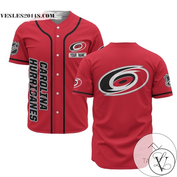 Personalized NHL Carolina Hurricanes Baseball Red Customized Jersey