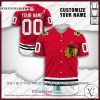 Personalized NHL Chicago Blackhawks Baseball Jersey Shirt