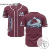 Personalized NHL Colorado Avalanche Baseball Red Customized Jersey