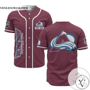 Personalized NHL Colorado Avalanche Baseball Red Customized Jersey