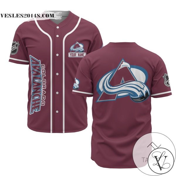 Personalized NHL Colorado Avalanche Baseball Red Customized Jersey