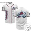 Personalized NHL Colorado Avalanche White Baseball Customized Jersey