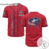 Personalized NHL Columbus Blue Jackets Red Baseball Customized Jersey