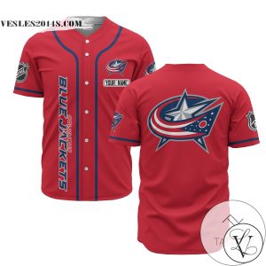 Personalized NHL Columbus Blue Jackets Red Baseball Customized Jersey