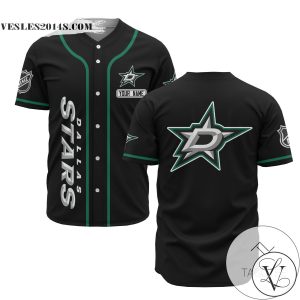 Personalized NHL Dallas Stars Baseball Black Customized Jersey