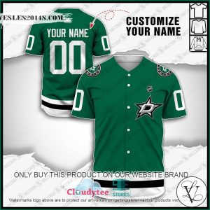 Personalized NHL Dallas Stars Baseball Jersey Shirt