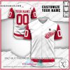 Personalized NHL Detroit Red Wings Baseball Jersey Shirt