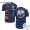 Personalized NHL Edmonton Oilers Baseball Customized Jersey