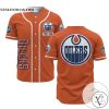 Personalized NHL Edmonton Oilers Baseball Orange Customized Jersey