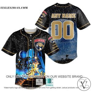 Personalized NHL Florida Panthers With Star War Concepts Baseball Jersey