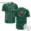 Personalized NHL Minnesota Wild Baseball Green Customized Jersey