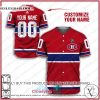 Personalized NHL Montreal Canadiens Baseball Jersey Shirt