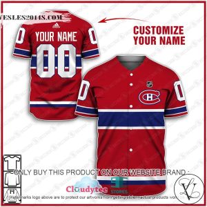 Personalized NHL Montreal Canadiens Baseball Jersey Shirt