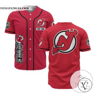 Personalized NHL New Jersey Devils Baseball Red Customized Jersey