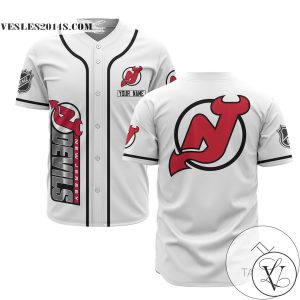 Personalized NHL New Jersey Devils White Baseball Customized Jersey