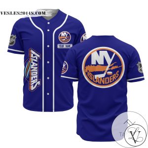 Personalized NHL New York Islanders Baseball Blue Customized Jersey