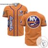 Personalized NHL New York Islanders Baseball Orange Customized Jersey