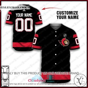 Personalized NHL Ottawa Senators Baseball Jersey Shirt