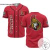 Personalized NHL Ottawa Senators Baseball RED Customized Jersey