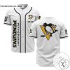 Personalized NHL Pittsburgh Penguins Baseball White Customized Jersey