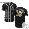 Personalized NHL Pittsburgh Penguins Black Baseball Customized Jersey