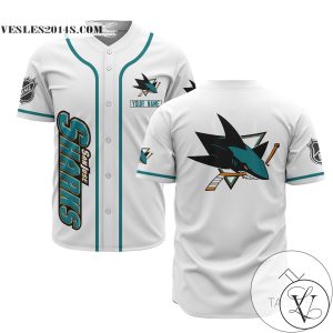 Personalized NHL San Jose Sharks Baseball Customized Jersey